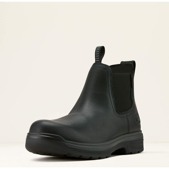 Ariat Men's Turbo Chelsea CSA Carbon Toe Waterproof Work Boot- Black- 10060898 - Overlook Boots