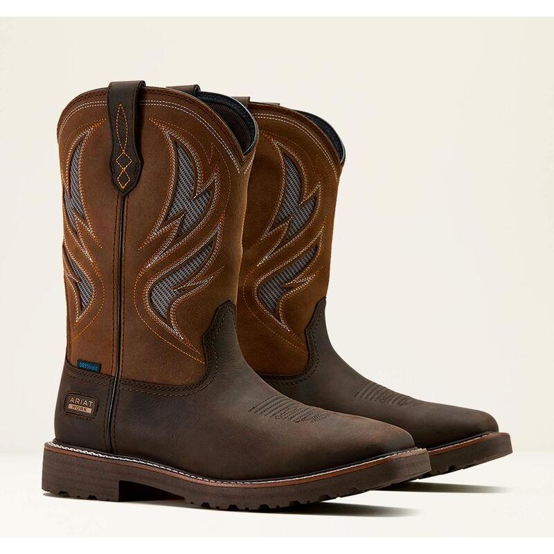 Ariat Men's Activator VentTEK 11" Square Toe WP Work Boot - Brown - 10061120 - Overlook Boots