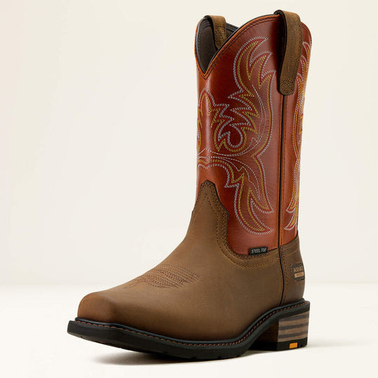Ariat Men's Ironside 11" Steel Toe Western Work Boot - Earthbrick - 10061252 - Overlook Boots