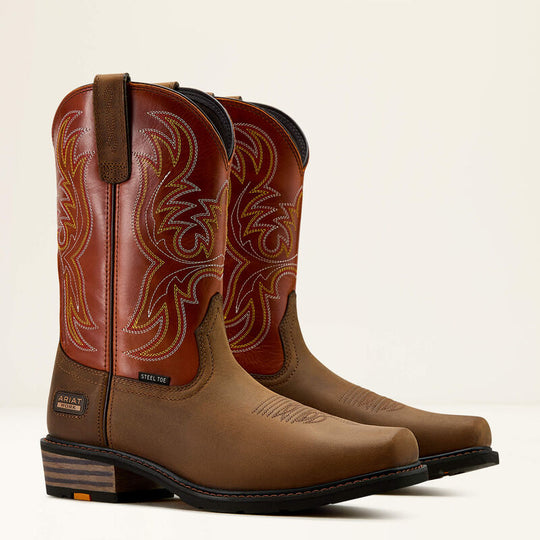Ariat Men's Ironside 11" Steel Toe Western Work Boot - Earthbrick - 10061252 - Overlook Boots