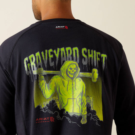Ariat Men's FR Air Graveyard Shift T-Shirt - Black - 10062315 - Overlook Boots