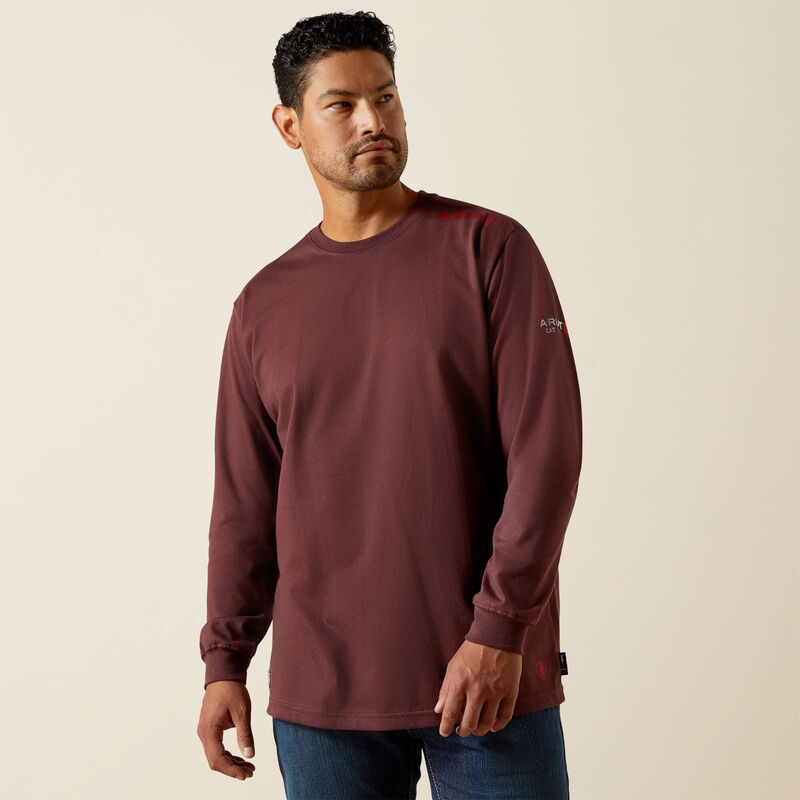 Ariat Men's Flame Resistant Born For This T-Shirt- Chocolate- 10062667 - Overlook Boots