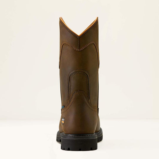 Ariat Men's Longview Shock Shield Comp Toe MetGuard Waterproof Work Boot - Brown - 10063852 - Overlook Boots