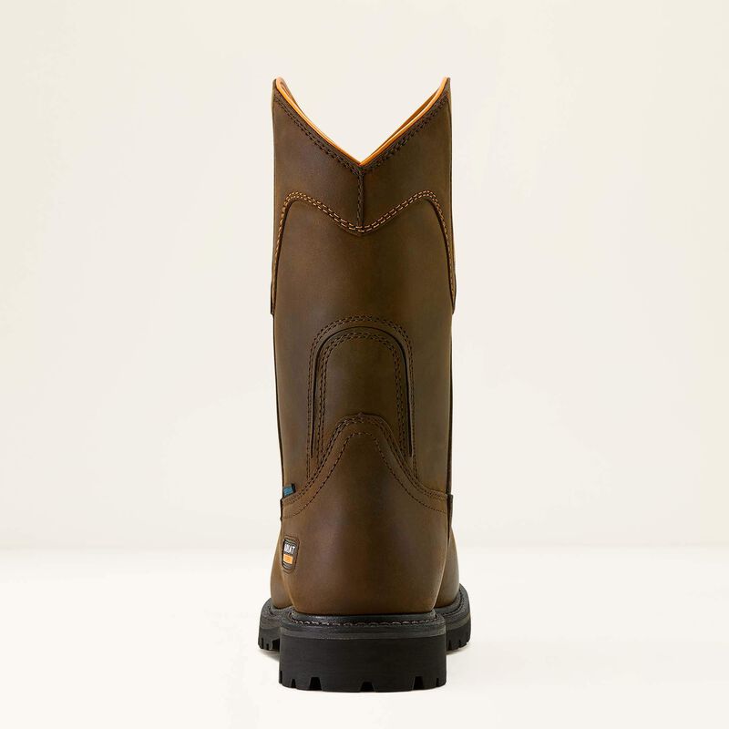 Ariat Men's Longview Shock Shield Comp Toe MetGuard Waterproof Work Boot - Brown - 10063852 - Overlook Boots