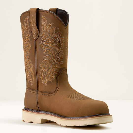 Ariat Men's Activator Argo 11" Comp Toe Waterproof Western Work Boot - Brown - 10063861 - Overlook Boots