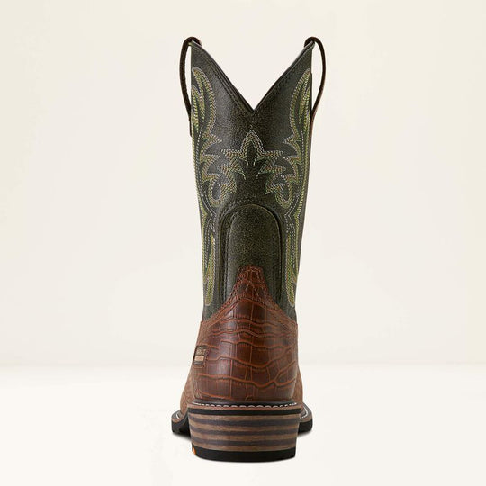 Ariat Men's Ironside Square Toe 11" Slip Resist Western Work Boot - Brown - 10063891 - Overlook Boots