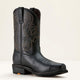 Ariat Men's Ironside Square Toe 11" Western Work Boot - Black - 10063892 7.0 / Medium / Black - Overlook Boots