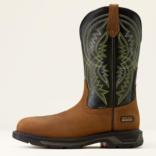 Ariat Men's WorkHog XT Coil 12" Wide Square Toe Work Boot- Black- 10074160 - Overlook Boots