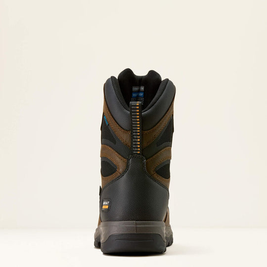 Ariat Men's Turbo DuraTread 8" Carbon Toe Waterproof Work Boot- Brown- 10074263 - Overlook Boots
