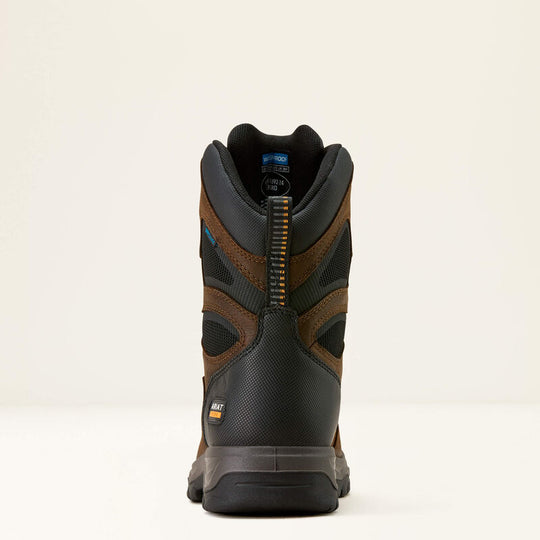 Ariat Men's Turbo DuraTread 8" Round Toe Waterproof Work Boot- Brown- 10074264 - Overlook Boots