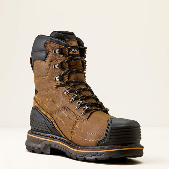 Ariat Men's Stump Jumper 8" Waterproof Composite Toe Work Boot - Brown - 10080454