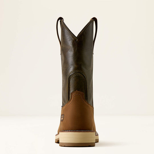 Ariat Men's Activator Patriot Wide Square Toe Steel Toe Work Boot - Brown - 10080468