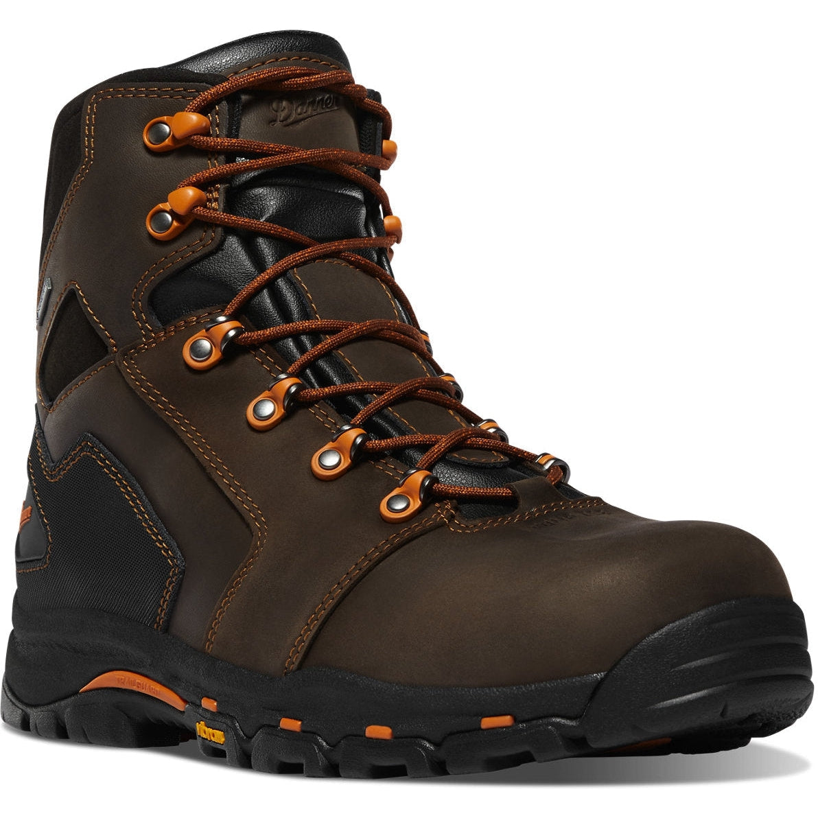 Danner Men's Vicious 6" Composite Toe Waterproof Slip Resistant Work Boot -Brown- 13879 - Overlook Boots