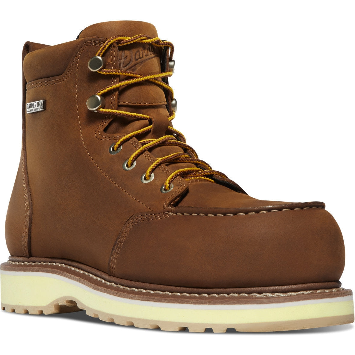 Danner Women's Cedar River 6" Plain Toe Waterproof Work Boot -Brown- 14307 - Overlook Boots