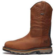 Timberland Pro Men's True Grit USA Comp Toe WP Wellington Work Boot - Brown - TB0A64CQEM4 - Overlook Boots