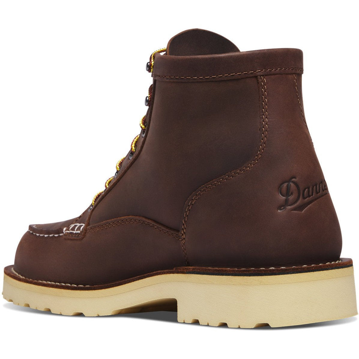 Danner Men's Bull Run 6" Moc Toe Work Boot -Brown- 15590 - Overlook Boots