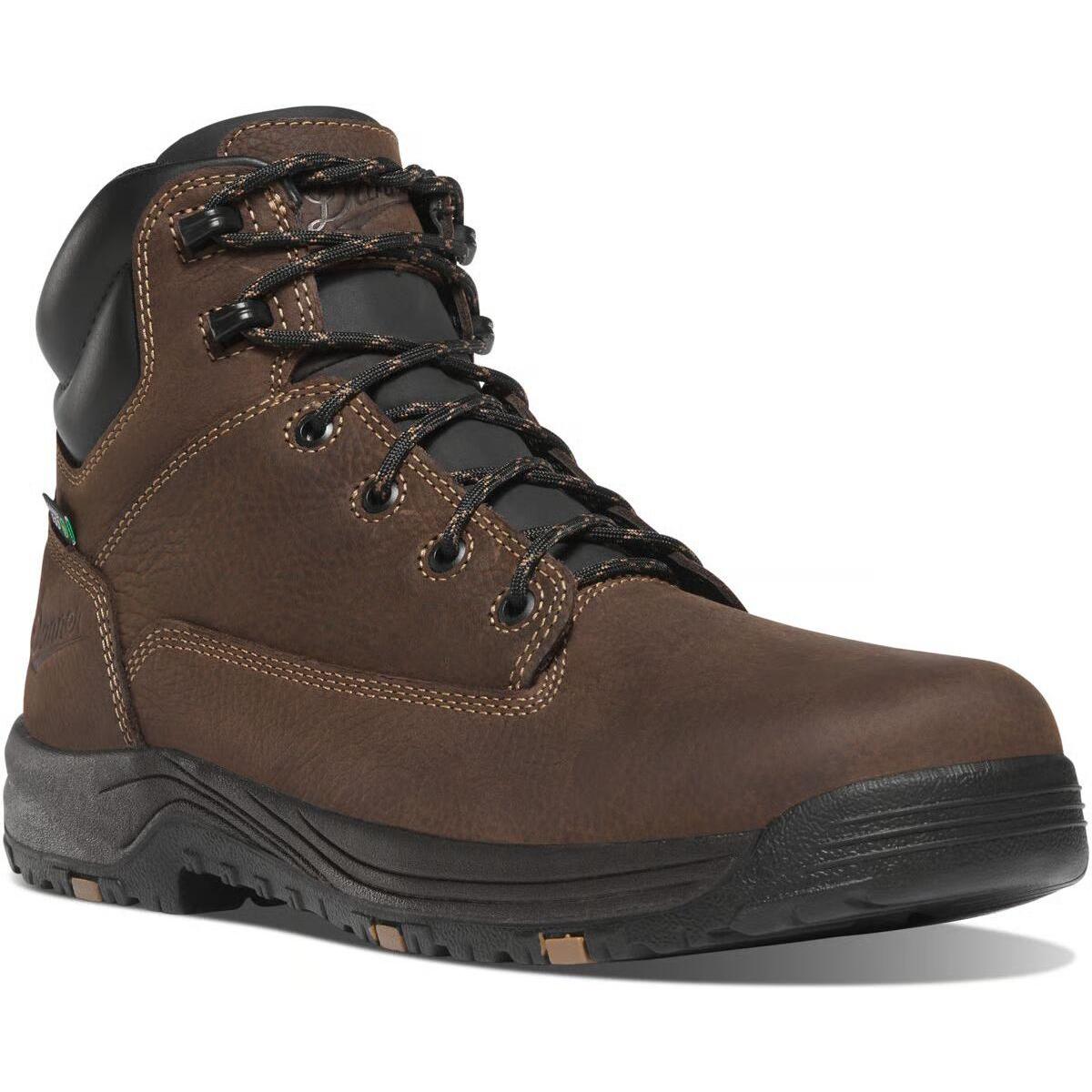 Danner Men's Caliper ESD 6" Aluminum Toe Lace Up Work Boot- Brown- 19462 7 / Medium / Brown - Overlook Boots