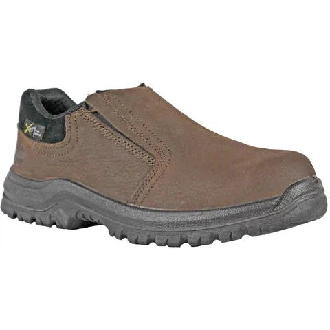 Hoss Men's Worker Composite Toe Met Guard Slip On Work Shoe - Brown 30