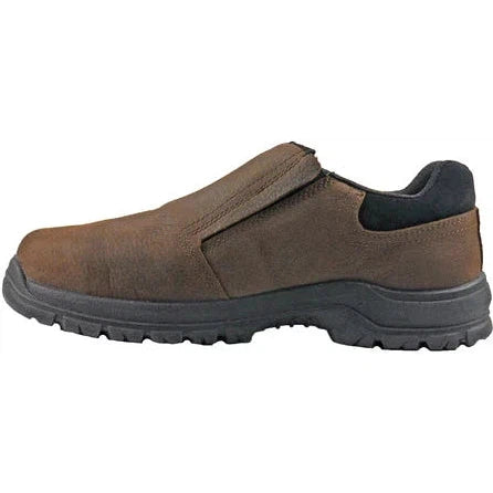 Hoss Men's Worker Composite Toe Met Guard Slip On Work Shoe - Brown 30402 - Overlook Boots