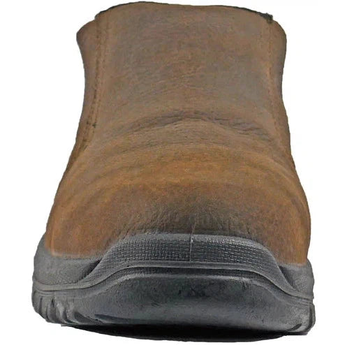 Hoss Men's Worker Composite Toe Met Guard Slip On Work Shoe - Brown 30402 - Overlook Boots