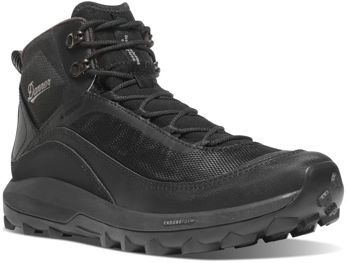 Danner Men's N45 GTX 4.5" WP Lace Up Hike Boot- Black- 32884 7 / Medium / Jet Black - Overlook Boots