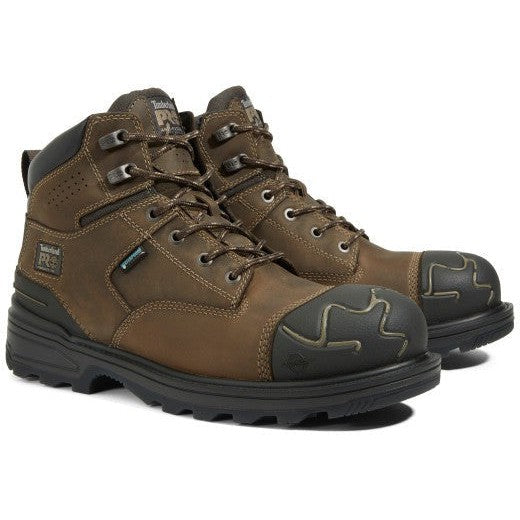 Timberland Pro Men's Magnitude 6" Composite Toe Waterproof Work Boot- Coffee- TB1A5QFJ214 - Overlook Boots