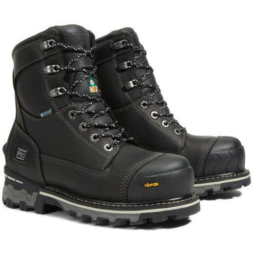 Timberland Pro Women's Boondock 8" Composite Toe Waterproof Puncture Resistant 200G Work Boot- TB1A5R7K001 5.5 / Wide / Black - Overlook Boots