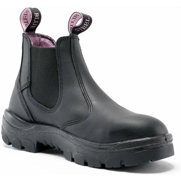 Steel Blue Women s Hobart 6 Soft Toe WP Chelsea Work Boot Black 810891