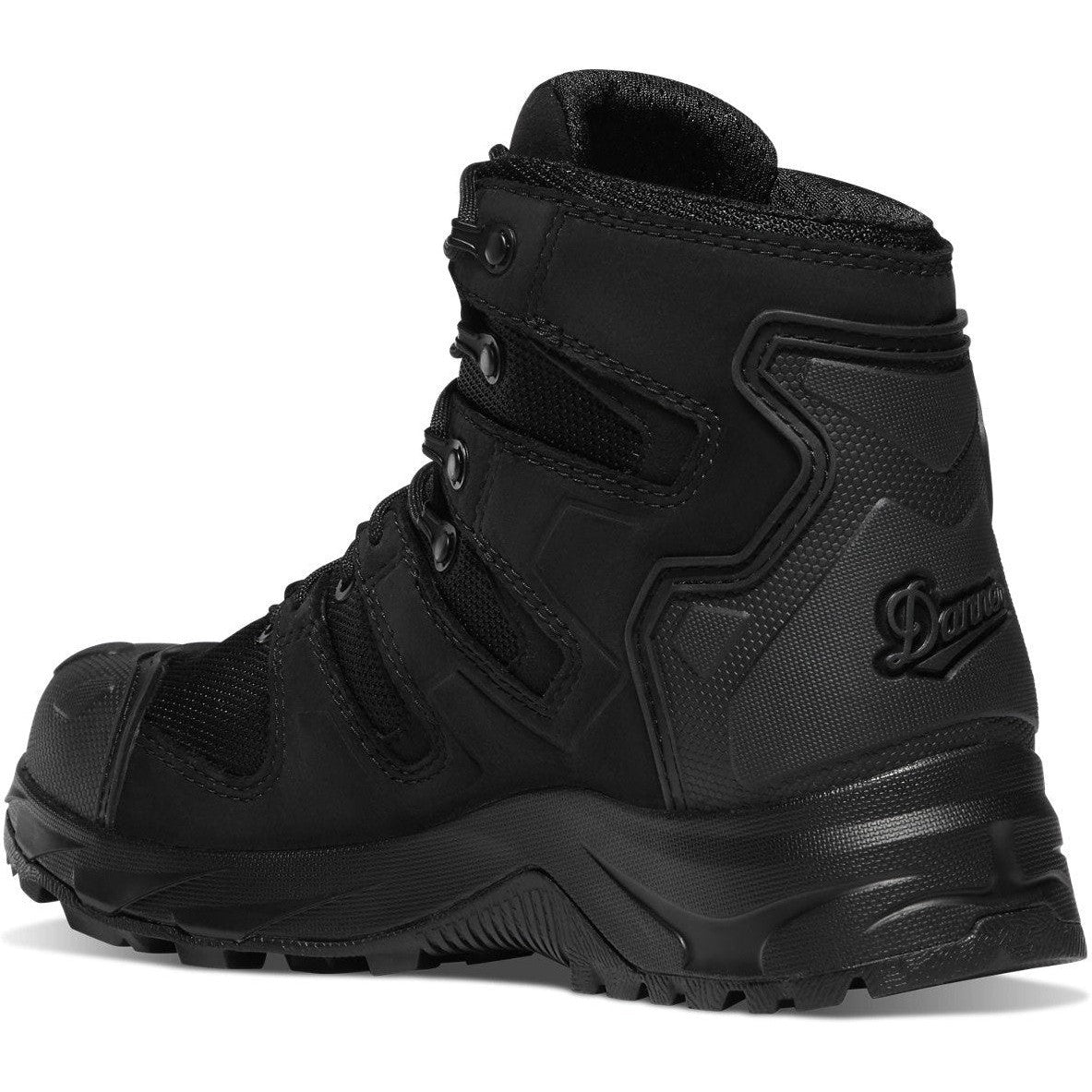 Danner Men's Downrange 6" Plain Toe Waterproof Slip Resistant Duty Boot -Black- 54021 - Overlook Boots