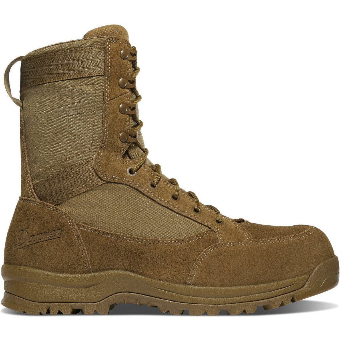 Danner Men's Tanicus 8" Composite Toe Waterproof Side Zipper 400G Military Boot -Coyote- 55325 - Overlook Boots