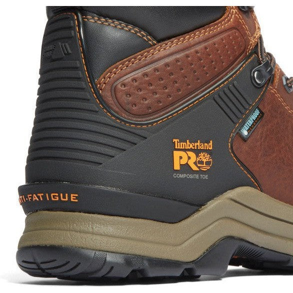 Timberland Pro Men's Hypercharge 6" Composite Toe Waterproof Work Boot- Brown- TB1A1Q54214 - Overlook Boots