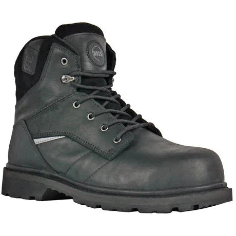 Hoss Men's Carson 6" Composite Toe Slip Resistant Work Boot - Black 60113 7 / Medium / Black - Overlook Boots