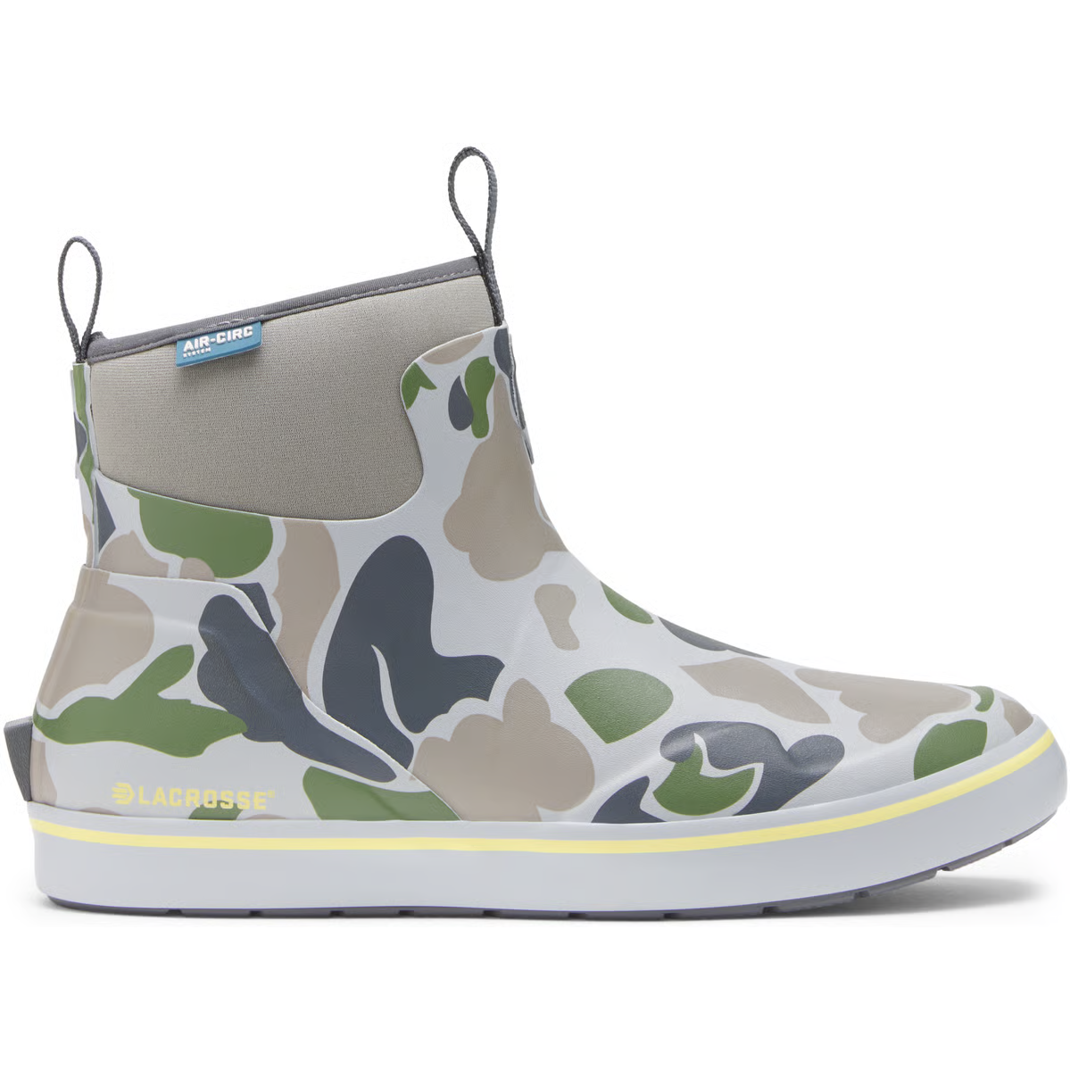Lacrosse Women's Alpha 6" Waterproof Slip Resist Slip On Deck Boot- Camo- 632443 5 / Medium / Camo - Overlook Boots