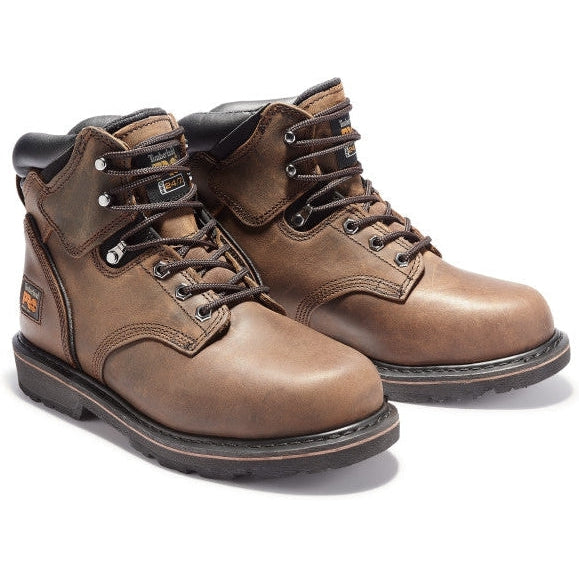 Timberland Pro Men's Pit Boss 6" Steel Toe Slip Resistant Work Boot -Brown- TB133034214 7 / Medium / Brown - Overlook Boots