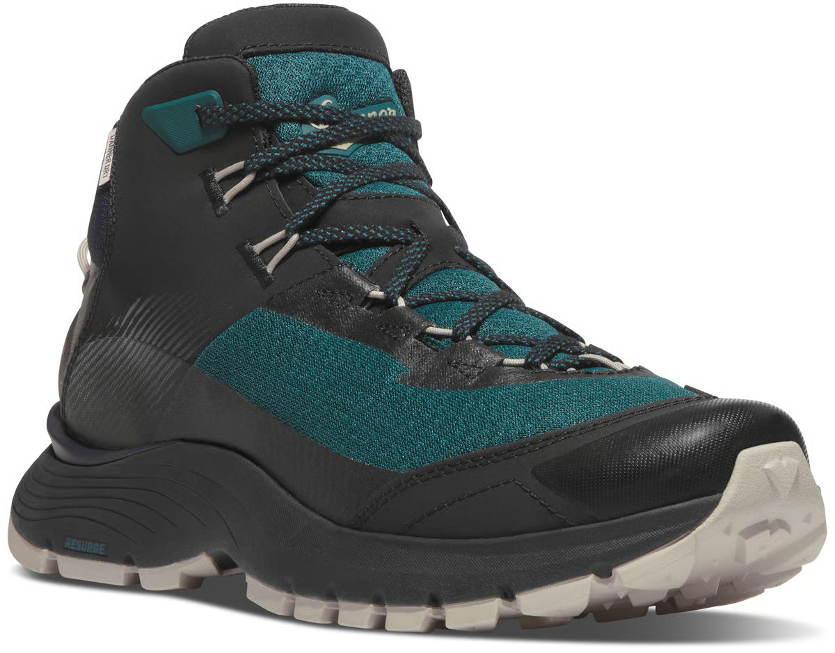 Danner Men's Trail Junction 4" Waterproof Hike Boot- Gray- 65253 7 / Medium / Deep Teal/Pumice Gray - Overlook Boots