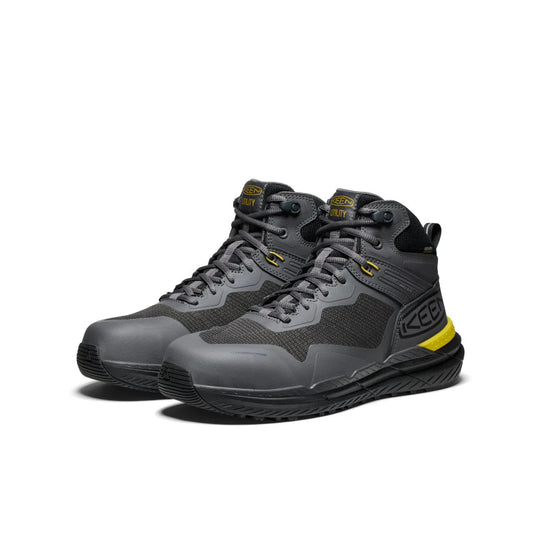 Keen Men's Synchro Carbon Toe Waterproof Work Boot- Black- 1030305 - Overlook Boots