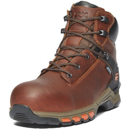 Timberland Pro Men's Hypercharge 6" Composite Toe Waterproof Work Boot- Brown- TB1A1Q54214 - Overlook Boots