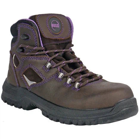 Hoss Women's Lacy 6" Composite Toe Waterproof Puncture Resistant Boot - Brown 70419 5 / Wide / Brown - Overlook Boots