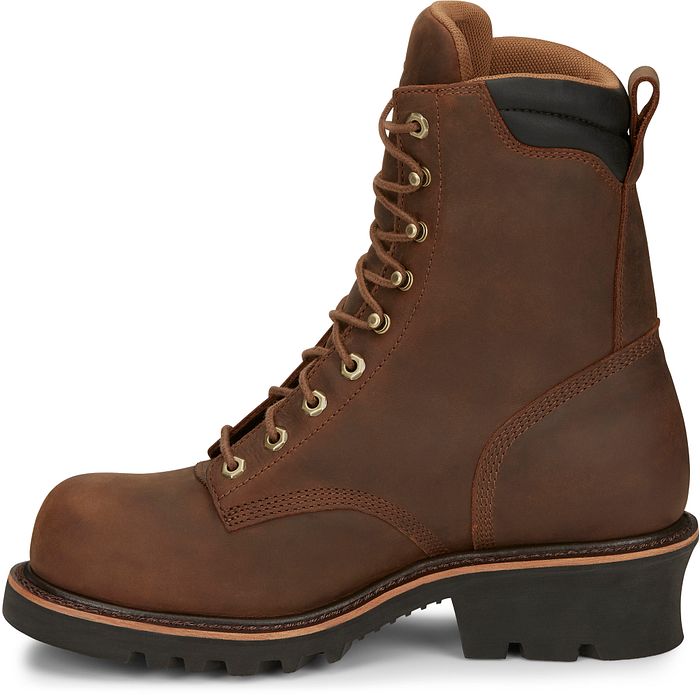 Chippewa Men's Valdor 8" Comp Toe WP Logger Work Boot - Tan - 73236  - Overlook Boots