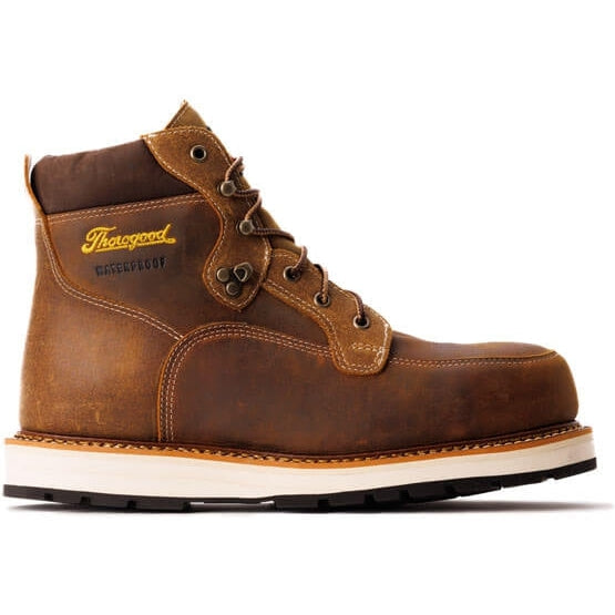 Thorogood Men's Iron River Series 6" ST Waterproof Work Boot -Brown- 804-4145  - Overlook Boots