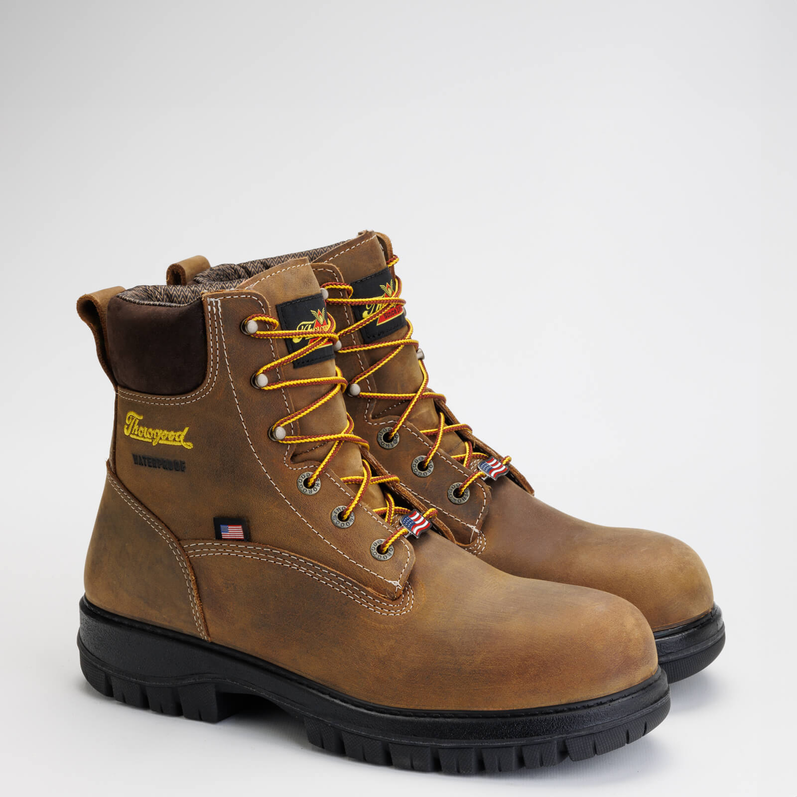 Thorogood Men's Genesis Series 6" Safety Toe Waterproof Work Boot -Chestnut- 804-4149 - Overlook Boots