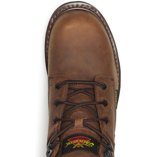 Thorogood Men's Jobsite Series 6" Moc Toe WP I-Met Blk Work Boot - Brown - 804-4150 - Overlook Boots