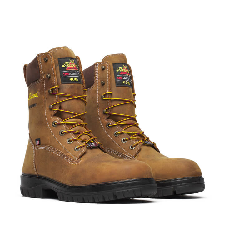 Thorogood Men's Genesis Series 8" Safety Toe Waterproof Work Boot -Chestnut- 804-4259 - Overlook Boots