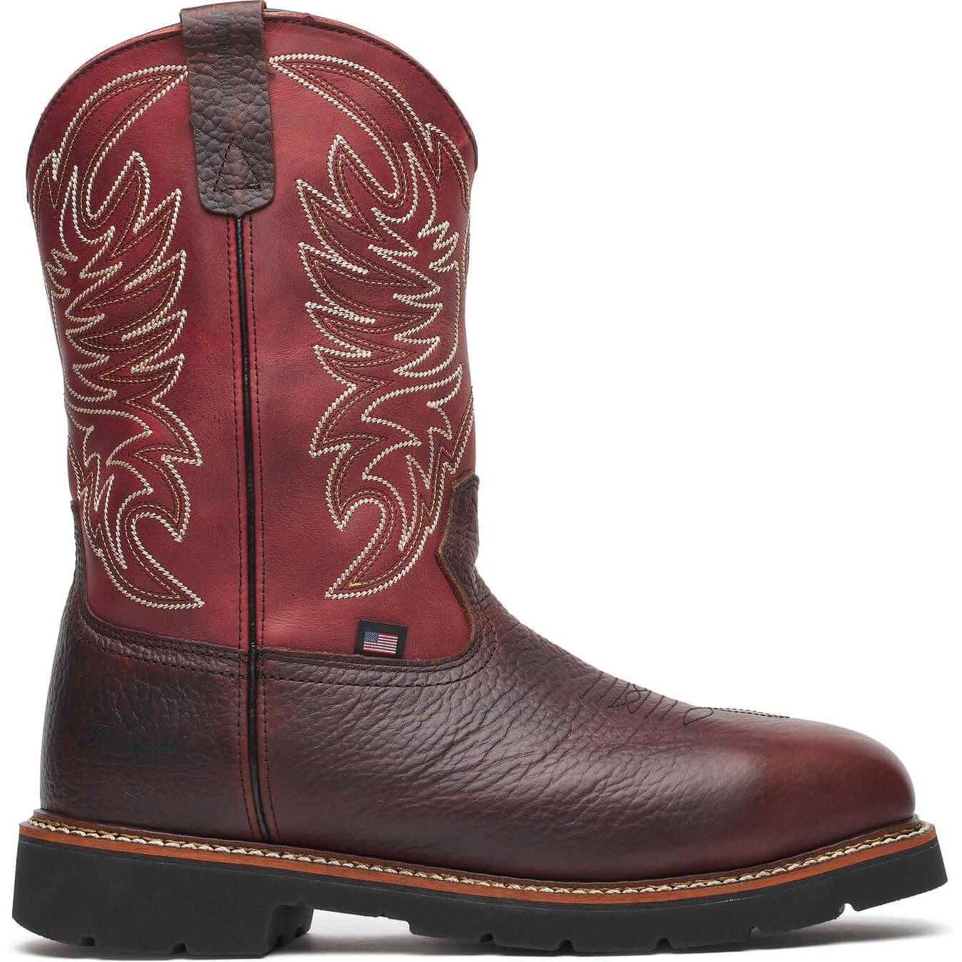 Thorogood Men's Crimson 11" Safety Toe Waterproof Western Work Boot - Chili - 804-4322 7 / Medium / Brown - Overlook Boots
