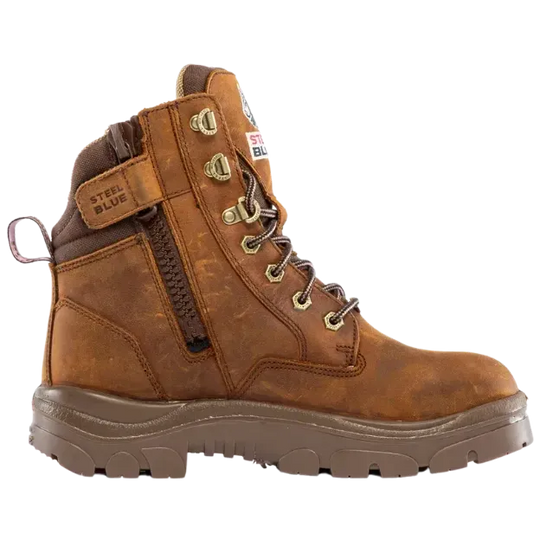 Steel Blue Women's Southern Cross Steel Toe WP Work Boot- Brown- 812859 - Overlook Boots