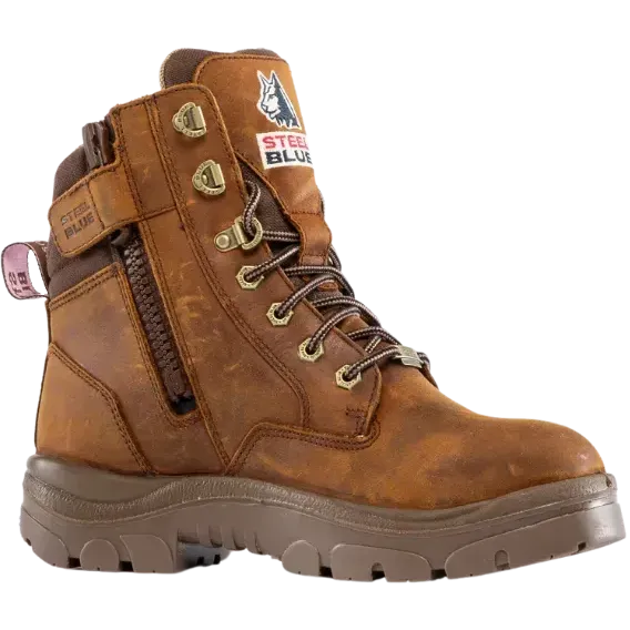Steel Blue Women's Southern Cross Steel Toe WP Work Boot- Brown- 812859 - Overlook Boots