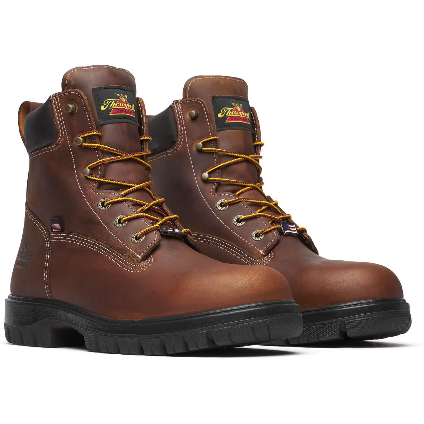 Thorogood Men's Genesis Series 6" Round Toe WP Work Boot - Bourbon - 814-4151 - Overlook Boots