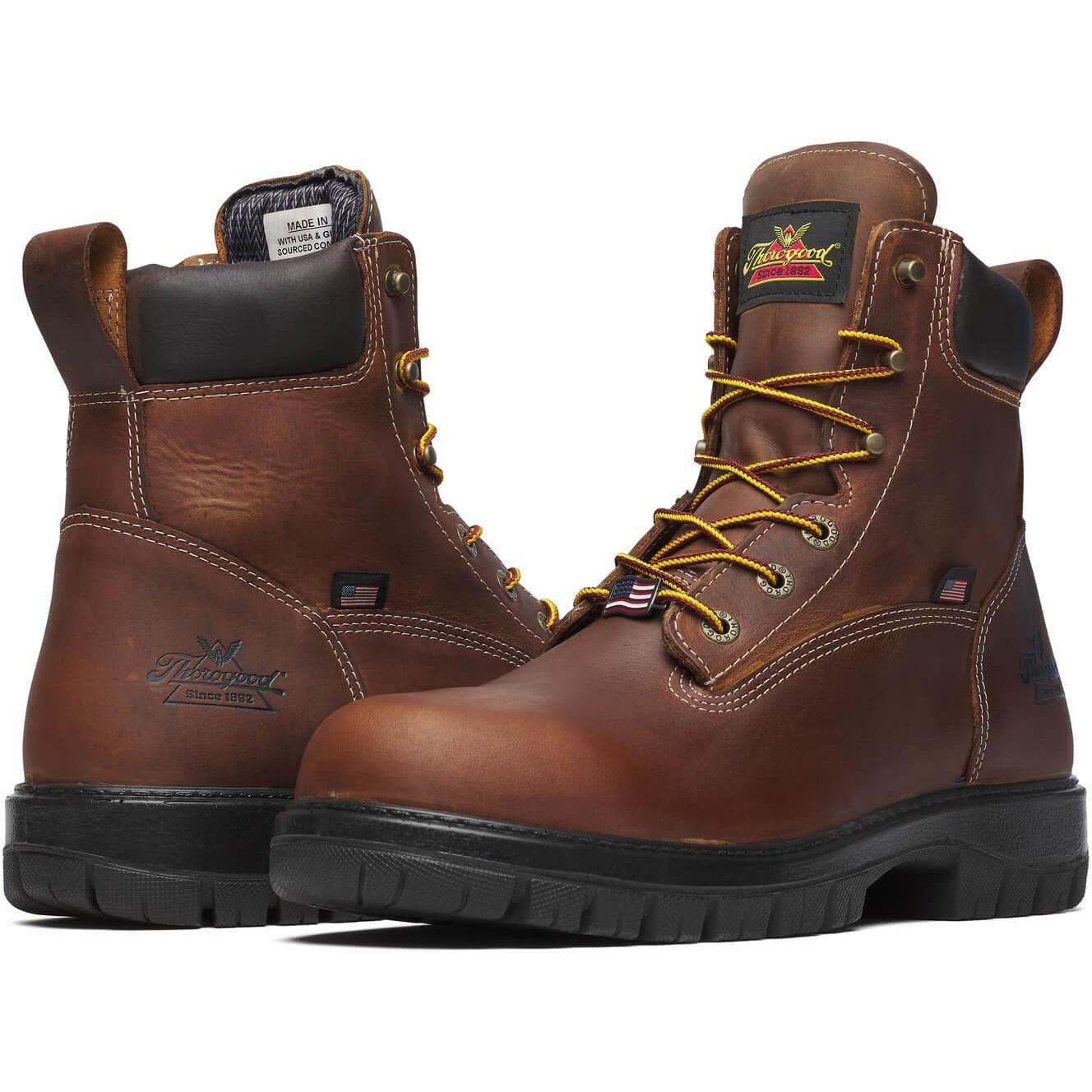 Thorogood Men's Genesis Series 6" Round Toe WP Work Boot - Bourbon - 814-4151 - Overlook Boots