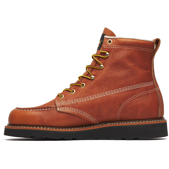 Thorogood Men's American Heritage 6" Moc Toe Work Boot- Tobacco- 814-4188 - Overlook Boots