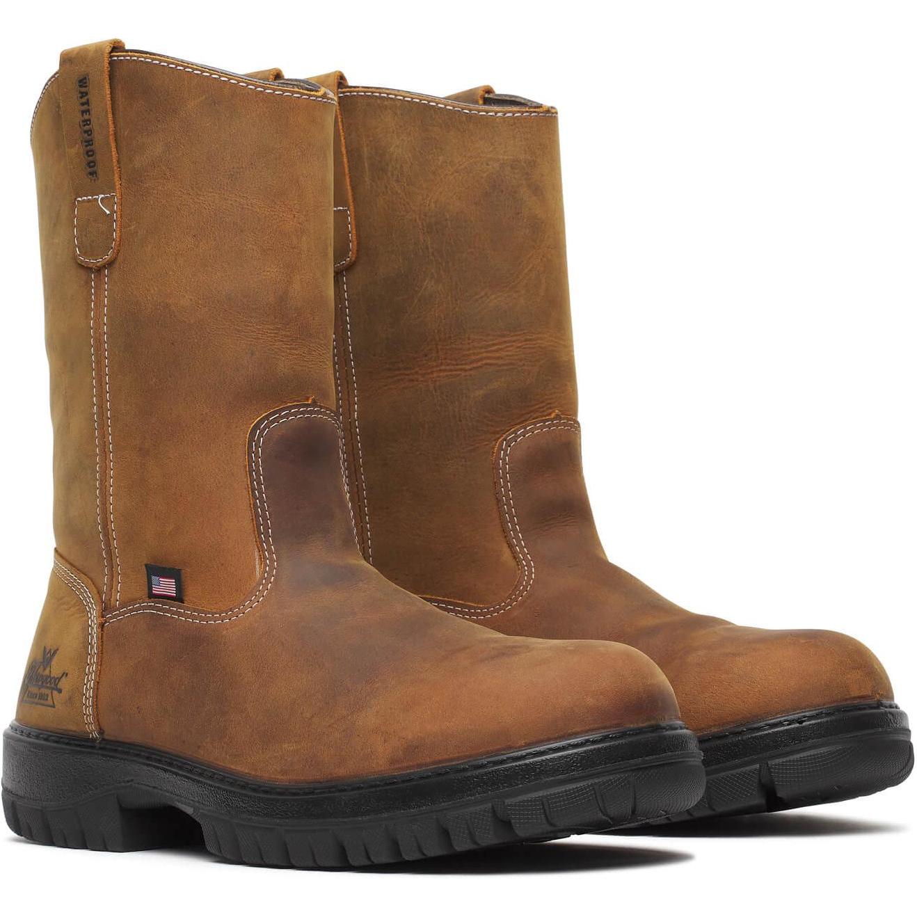 Thorogood Men's Genesis Series 11" Waterproof Wellington Work Boot - Chestnut - 814-4323 - Overlook Boots